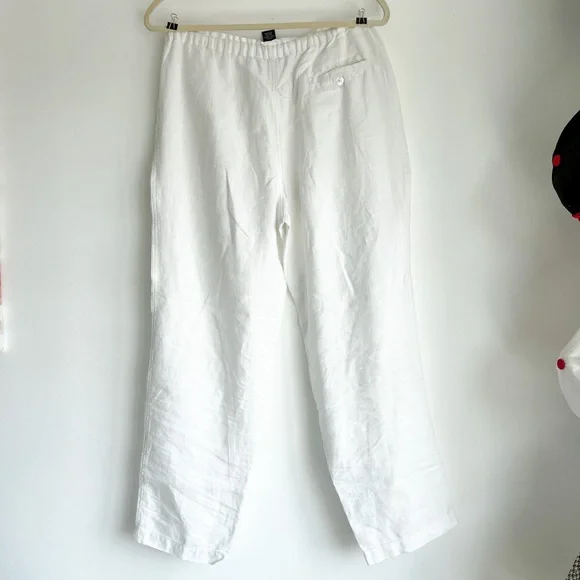 White Linen Slacks - Picture 5 of 5